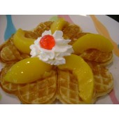 Regular Large Waffle  With Peach