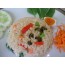 Fried rice with green curry with pork or chicken / shrimp or squid